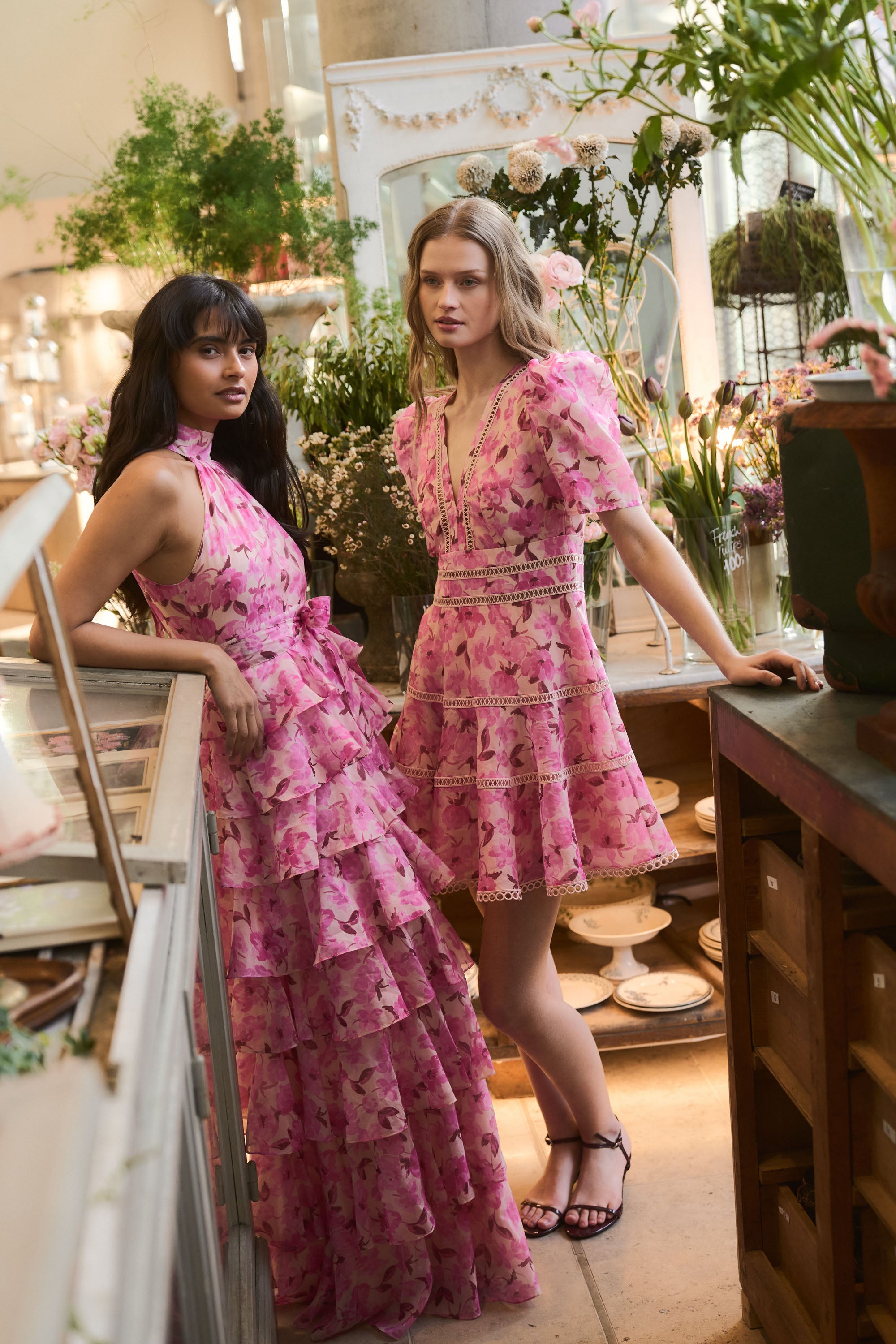 Angel Maxi Dress - Pink Tulip