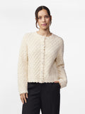 Yasbubble Ls Knit Cardigan - Birch