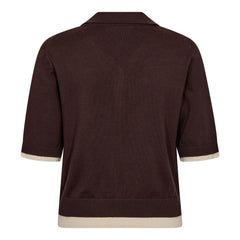 Luecc Crop Cardigan - Dark Brown