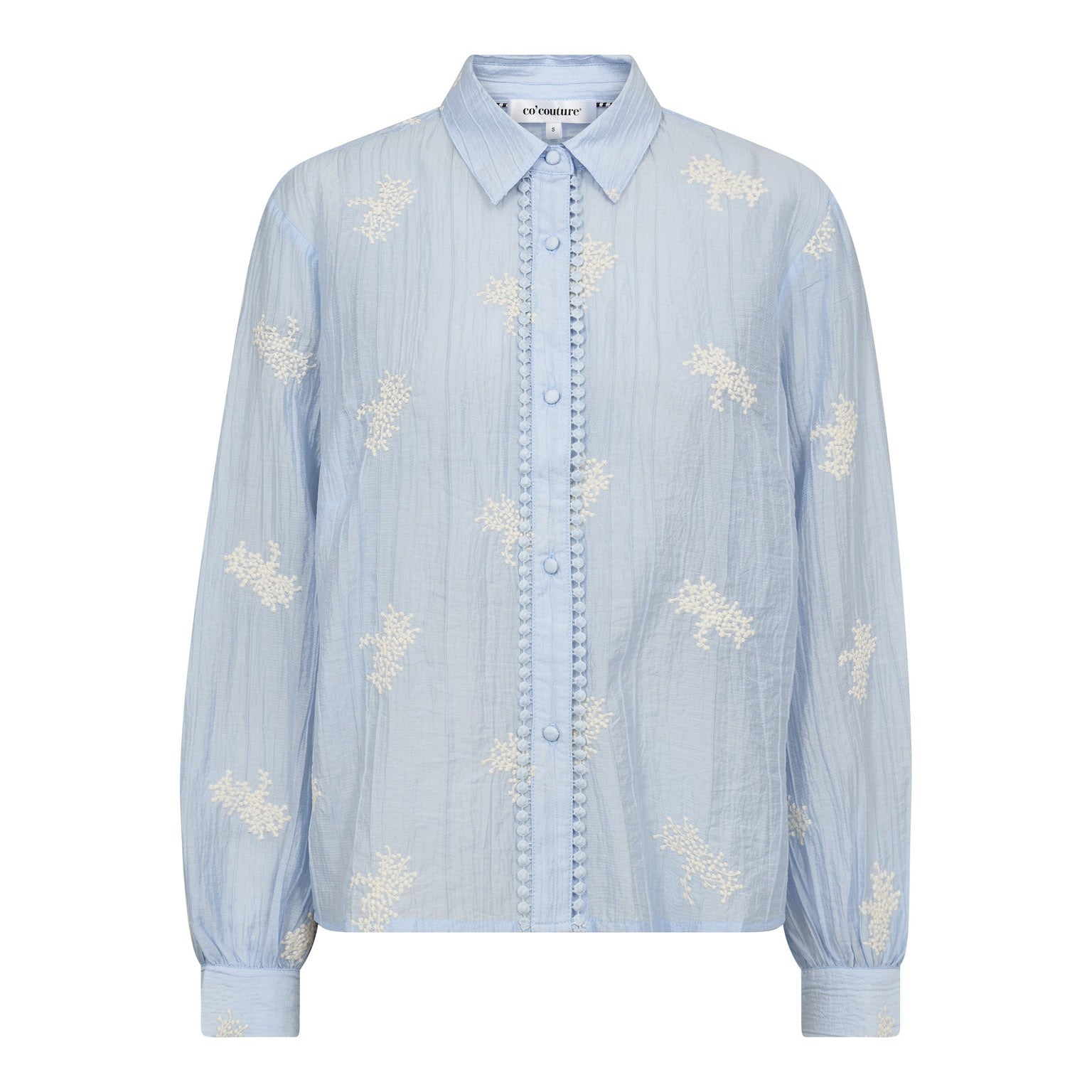 Ameliacc Emb Shirt - Pale Blue