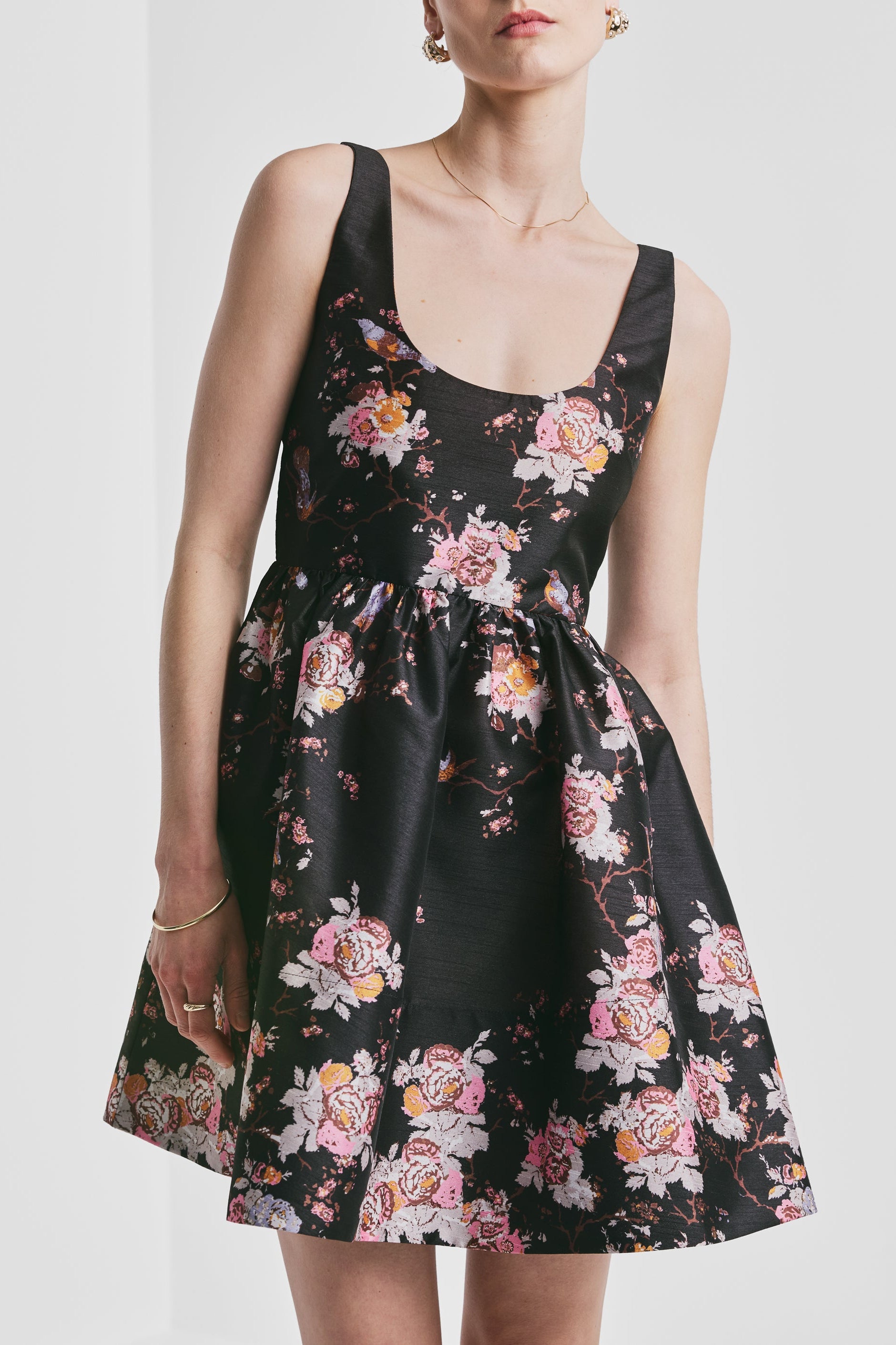 Taffeta Mini Dress - Wallpaper