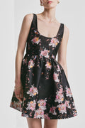 Taffeta Mini Dress - Wallpaper