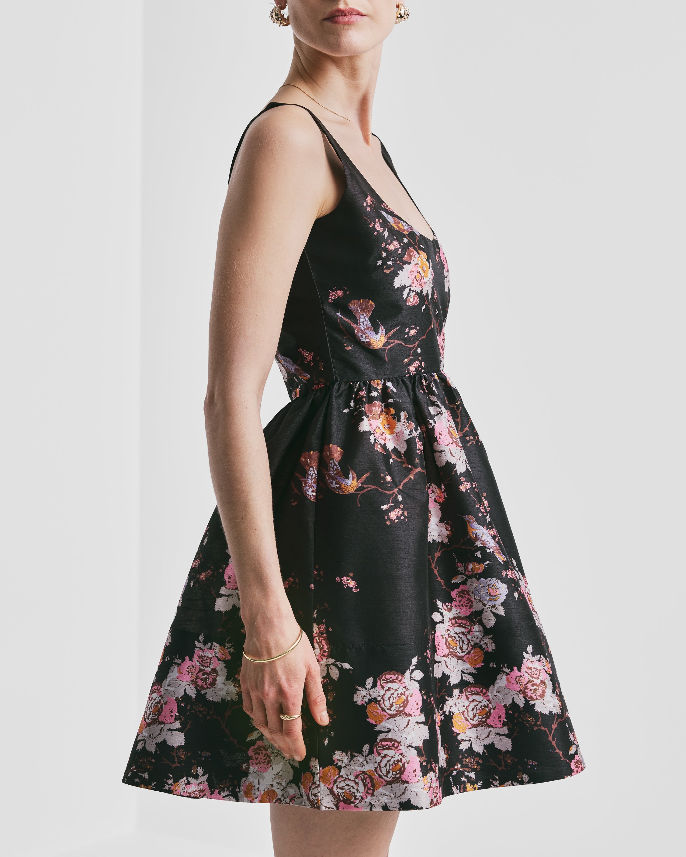 Taffeta Mini Dress - Wallpaper