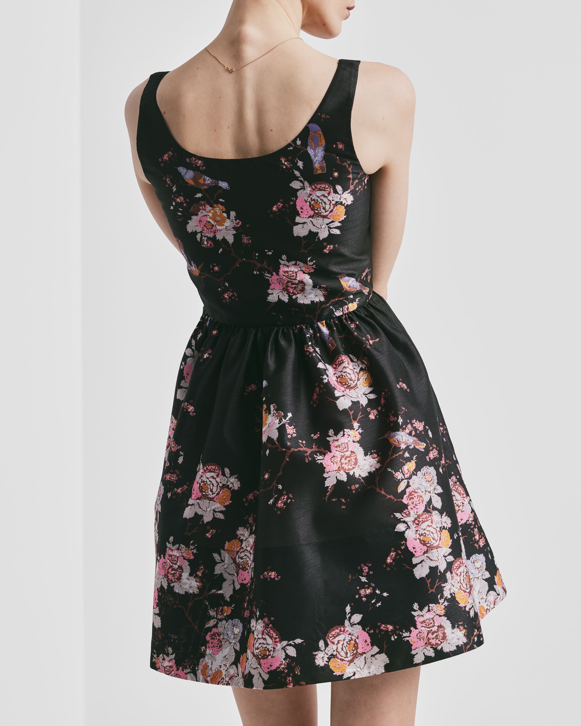 Taffeta Mini Dress - Wallpaper