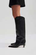 Esme High Knee Boots - Black