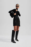 Esme High Knee Boots - Black