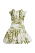 Chromatic Mini Dress - Olive Native Floral