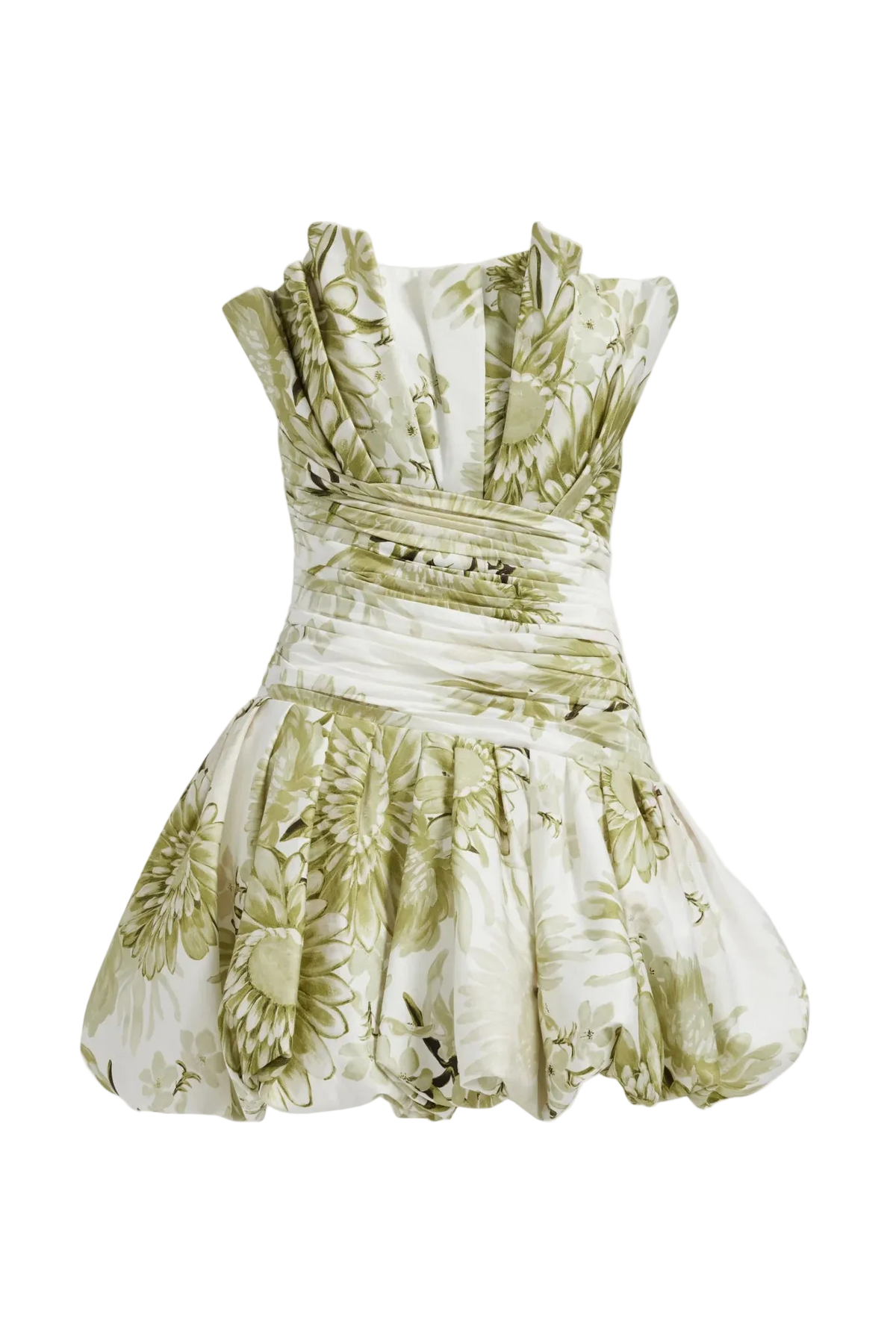 Chromatic Mini Dress - Olive Native Floral