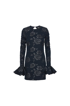 Jacquard Mini Dress - Sky Captain (Dark Blue)