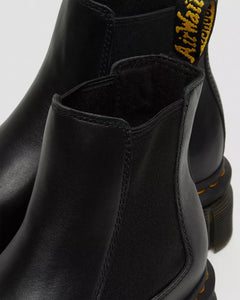 Audrick Nappa Leather Platform Chelsea Boots - Black Nappa
