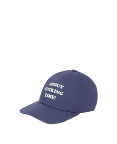 About Fucking Time! Baseball Cap - Blue