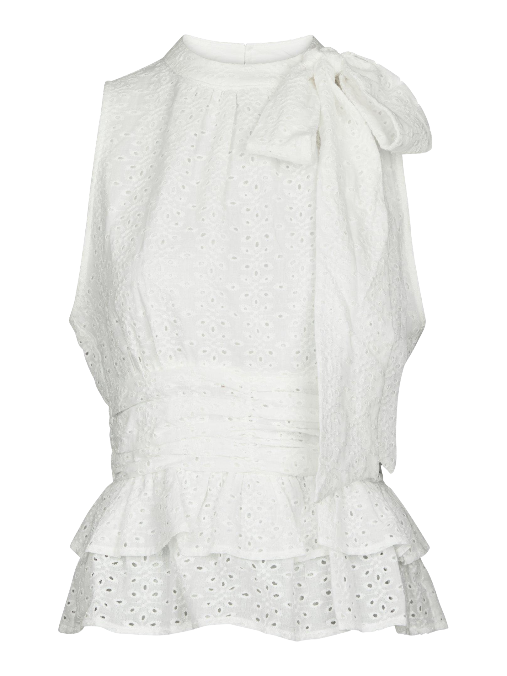 Ansol Emb Top - Off White