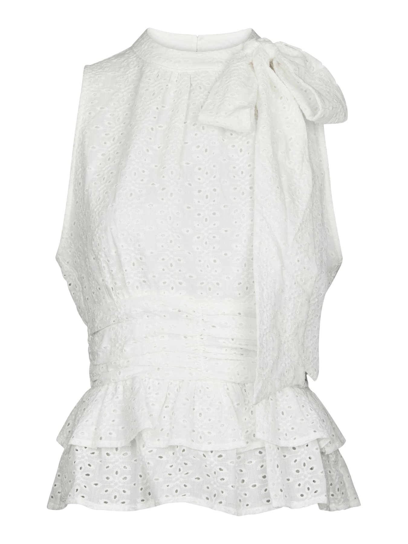 Ansol Emb Top - Off White