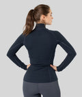 Rib Tech Half Zip - Dark Blue