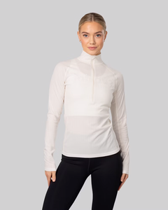 Rib Tech Half Zip - Tofu White