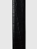 Iona Leather Belt - Black Croco