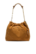 Bag M Suede June Tote - Cognac