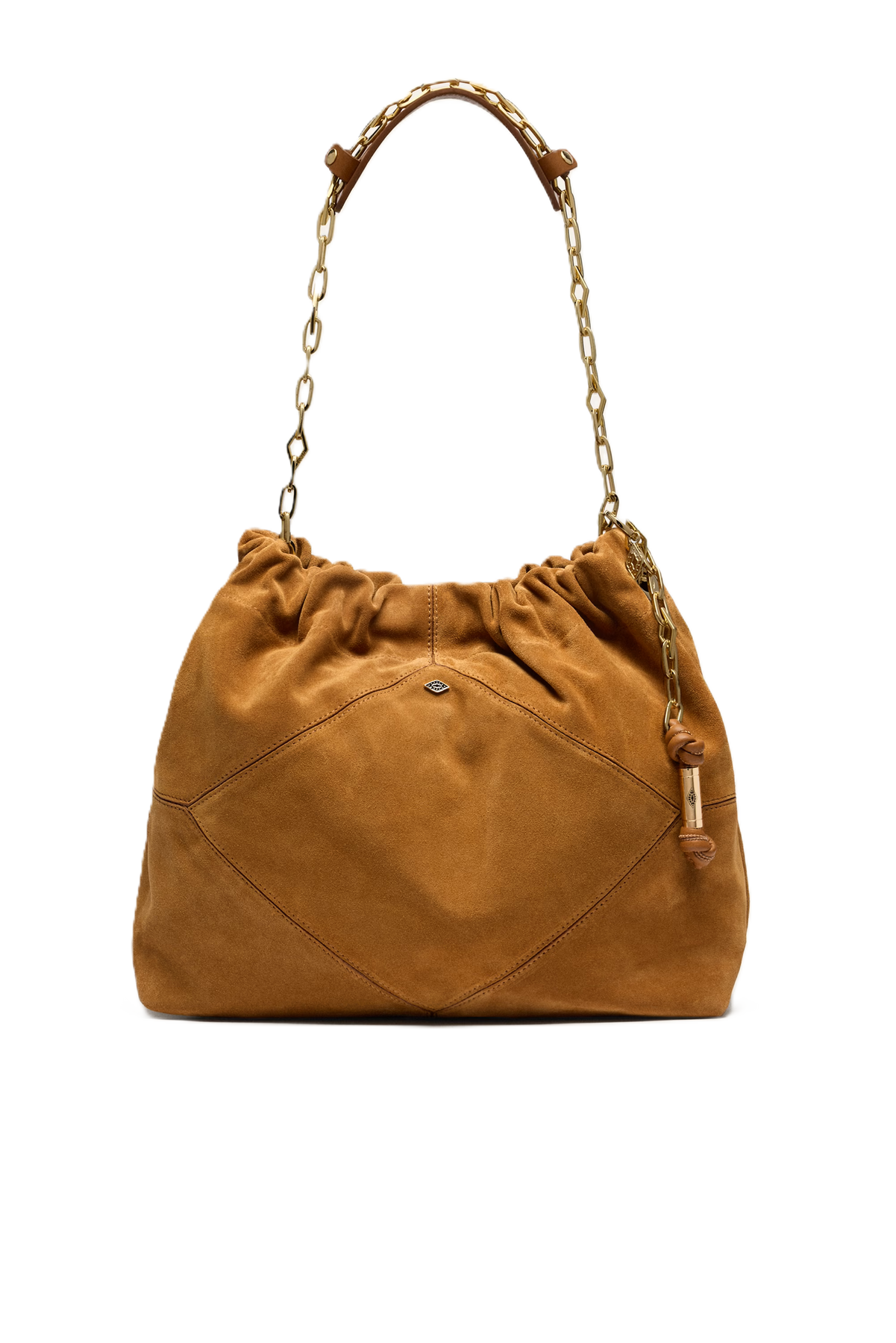 Bag M Suede June Tote - Cognac