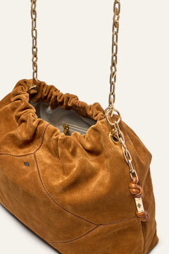 Bag M Suede June Tote - Cognac