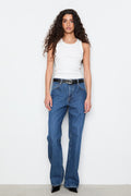 Pia Rib Singlet - Off-White