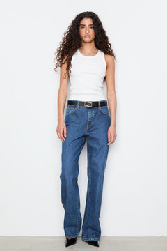Pia Rib Singlet - Off-White