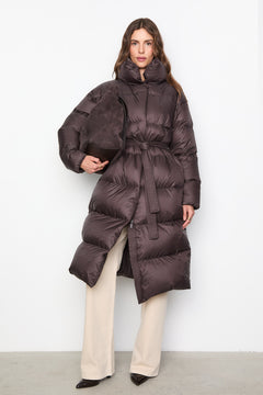 Dakota Down Coat - Dark Brown
