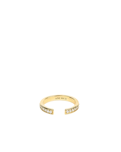 Aperto Pave Ring - Gold