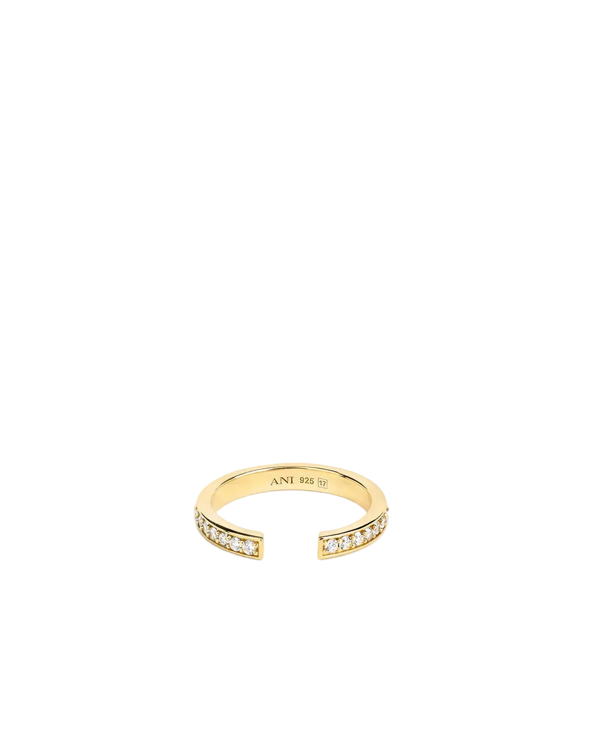 Aperto Pave Ring - Gold