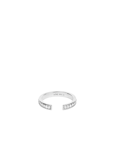 Aperto Pave Ring - Silver