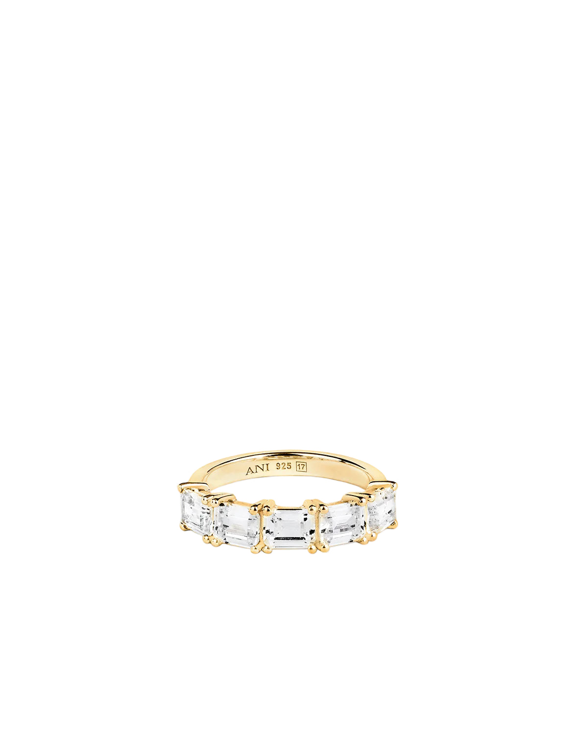 Half Emerald Ring - Gold