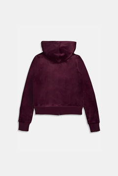 Robertson Classic Velour Zip Hoodie - Winetasting