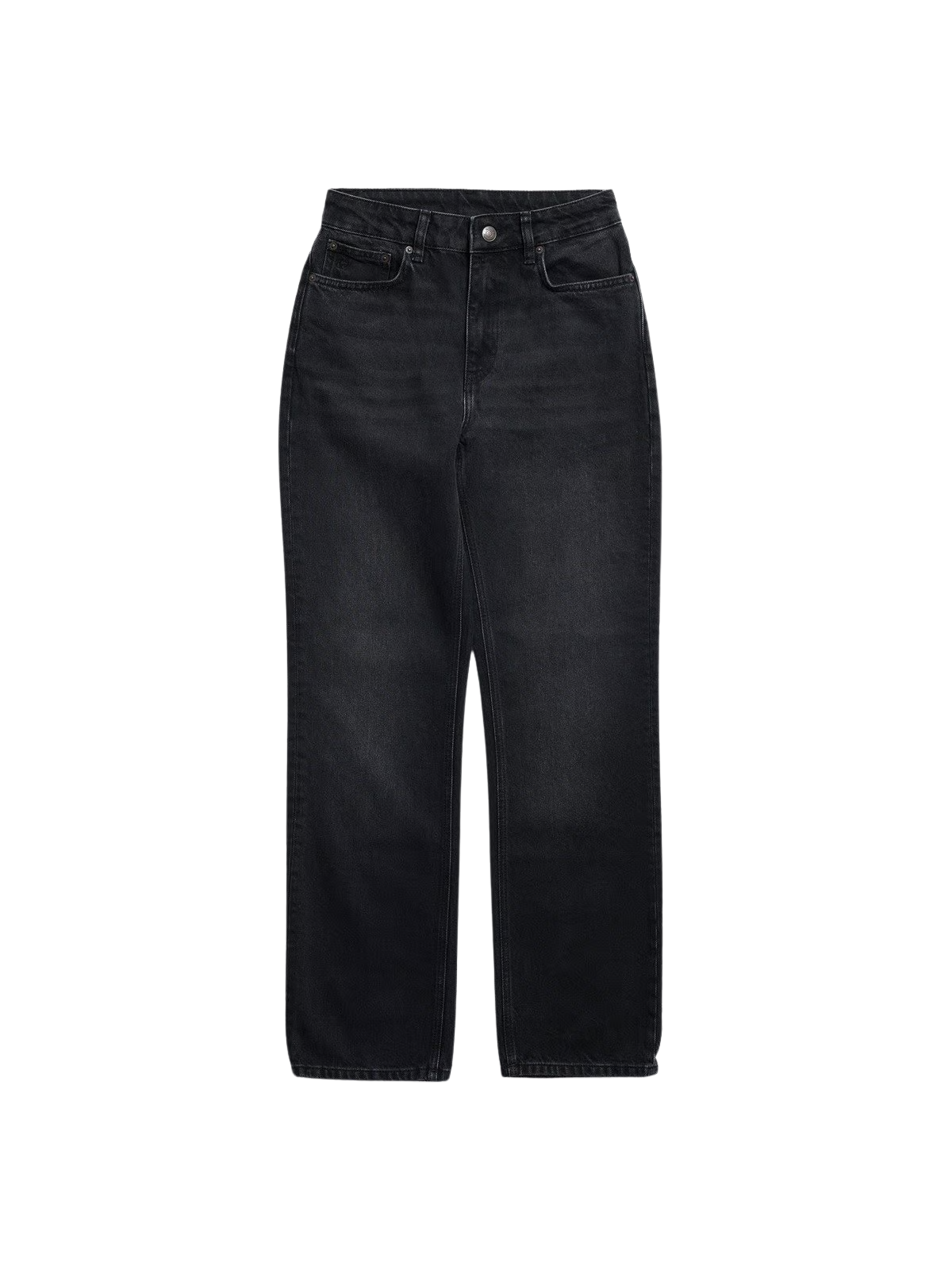 W Regular Jeans - Black Washed