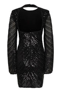 Gliragz Short Dress - Black Sequins