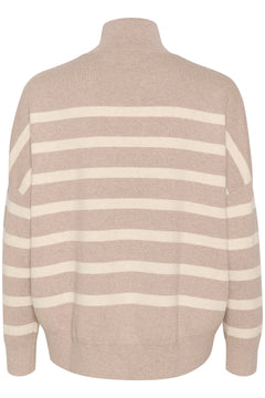 TenleyIW Turtleneck Pullover - Sandy Grey Melange/Haze