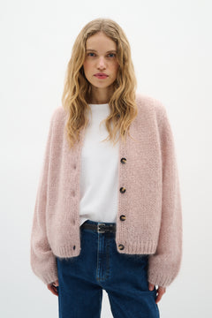 JetraIW Cardigan - Dusty Blush
