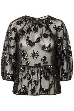 VivanPW BL - Black Sequins On Mesh