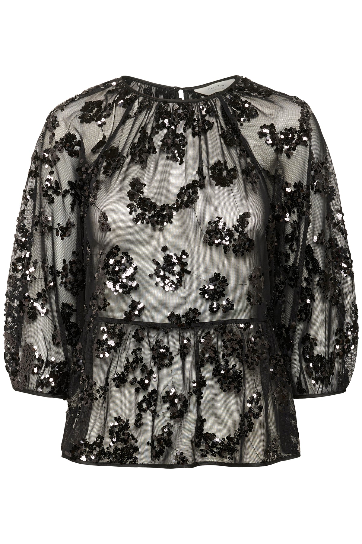 VivanPW BL - Black Sequins On Mesh