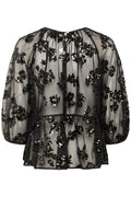 VivanPW BL - Black Sequins On Mesh