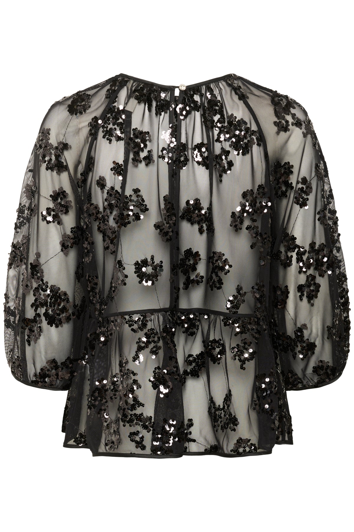 VivanPW BL - Black Sequins On Mesh
