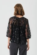VivanPW BL - Black Sequins On Mesh