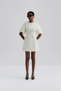 Rayna Boucle Mini Dress - Vanilla