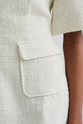 Rayna Boucle Mini Dress - Vanilla