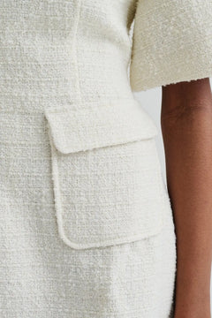Rayna Boucle Mini Dress - Vanilla