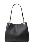 Kensington Large Pebbled Leather Tote Bag - Black