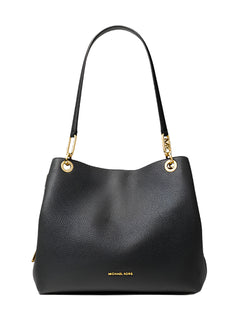 Kensington Large Pebbled Leather Tote Bag - Black