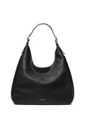Nolita Large Pebbled Leather Hobo Shoulder Bag - Black