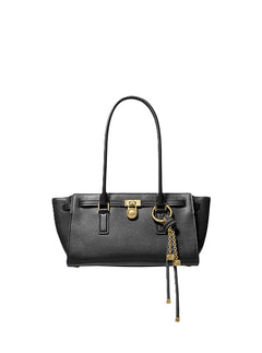 Hamilton Moderne Small Leather Satchel - Black