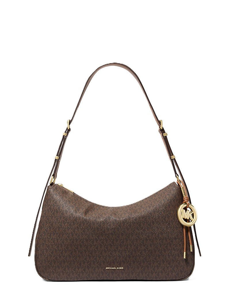 Nolita Medium Signature Logo Shoulder Bag - Brown/Acorn
