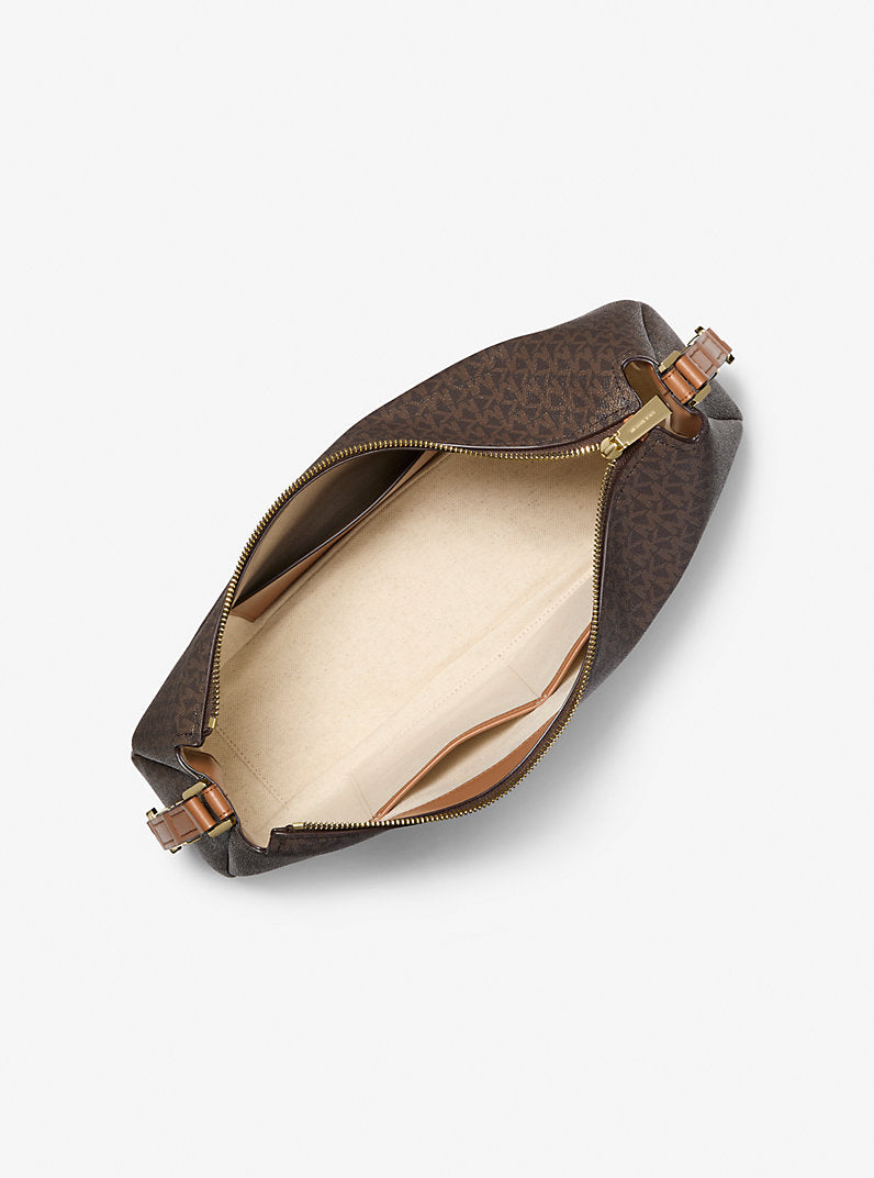 Nolita Medium Signature Logo Shoulder Bag - Brown/Acorn