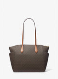 Marilyn Medium Logo Tote Bag - Brown/Acorn